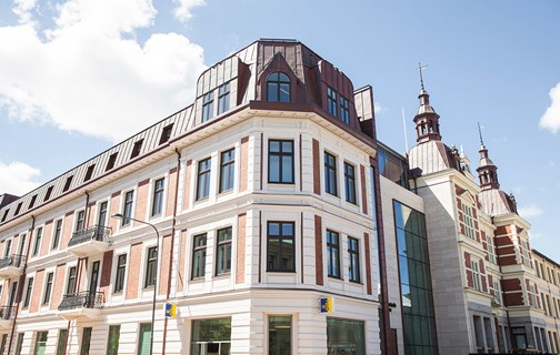 Ekstrands fönster med kulturprofil på Rådhuset Kristianstad