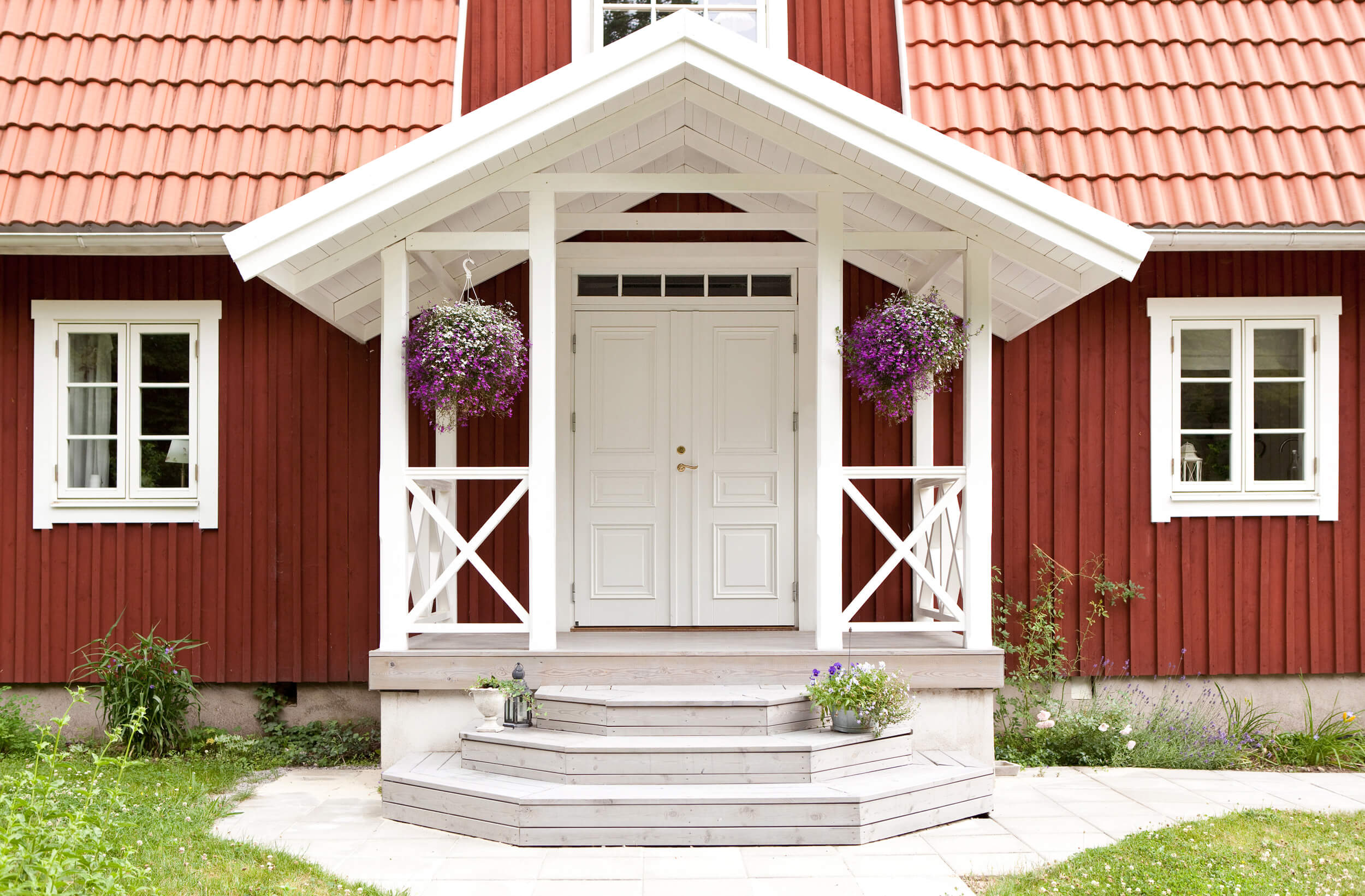 Front door - Double door Park 870 white - classic manor door from Ekstrands