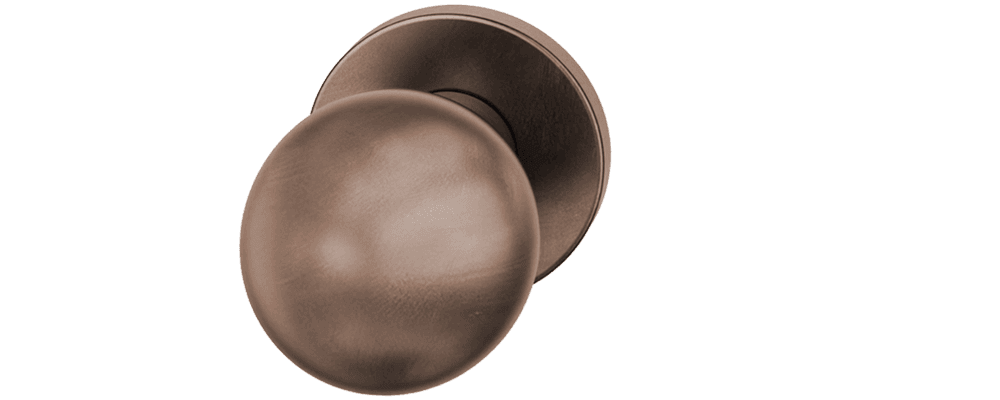 Knob handle FSB 0802 Bronze 7625 dark patinated waxed for interior & exterior doors