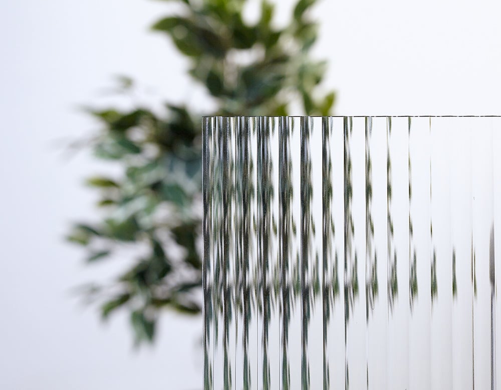 Dekorglas Linjeglas klart / Flutes clear