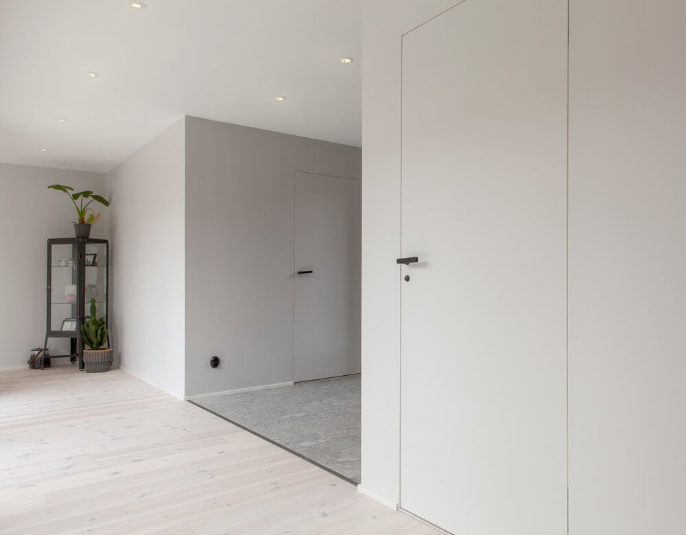 Ekstrands interior doors - Hidden frame installation with Ekstrands I-frame